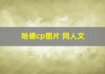 哈德cp图片 同人文